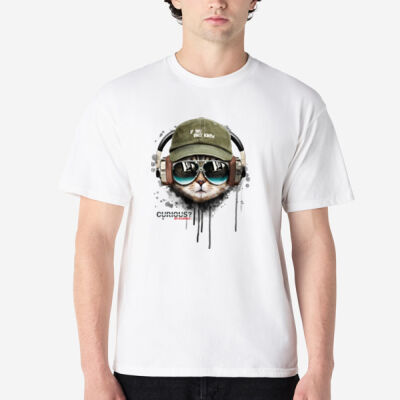 Mens Bad Cat T-shirt Thumbnail